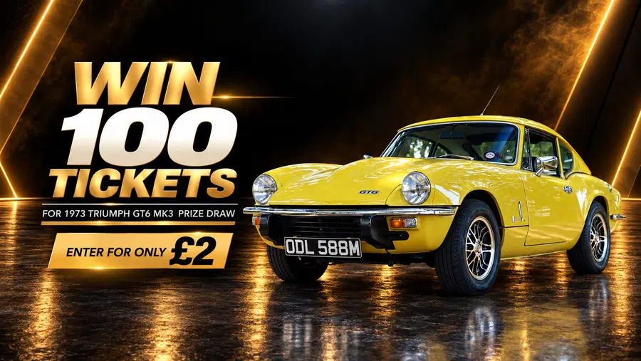 Win 100 tickets for 1974 Triumph GT6 Mk3