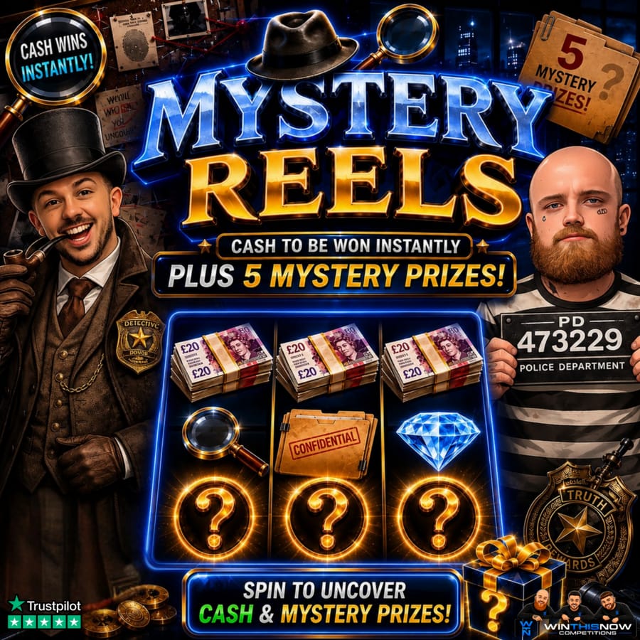 MYSTERY REELS - OVER £13K IN PRIZES
