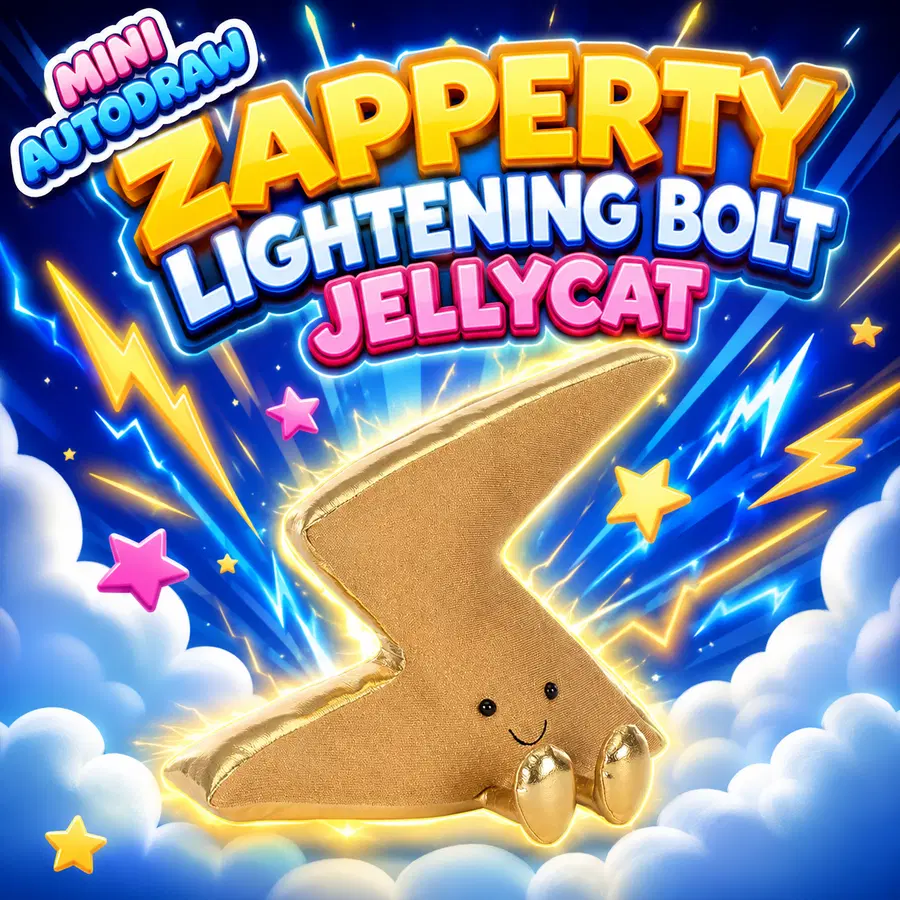 ZAPPERTY LIGHTENING BOLT JELLYCAT - AUTODRAW