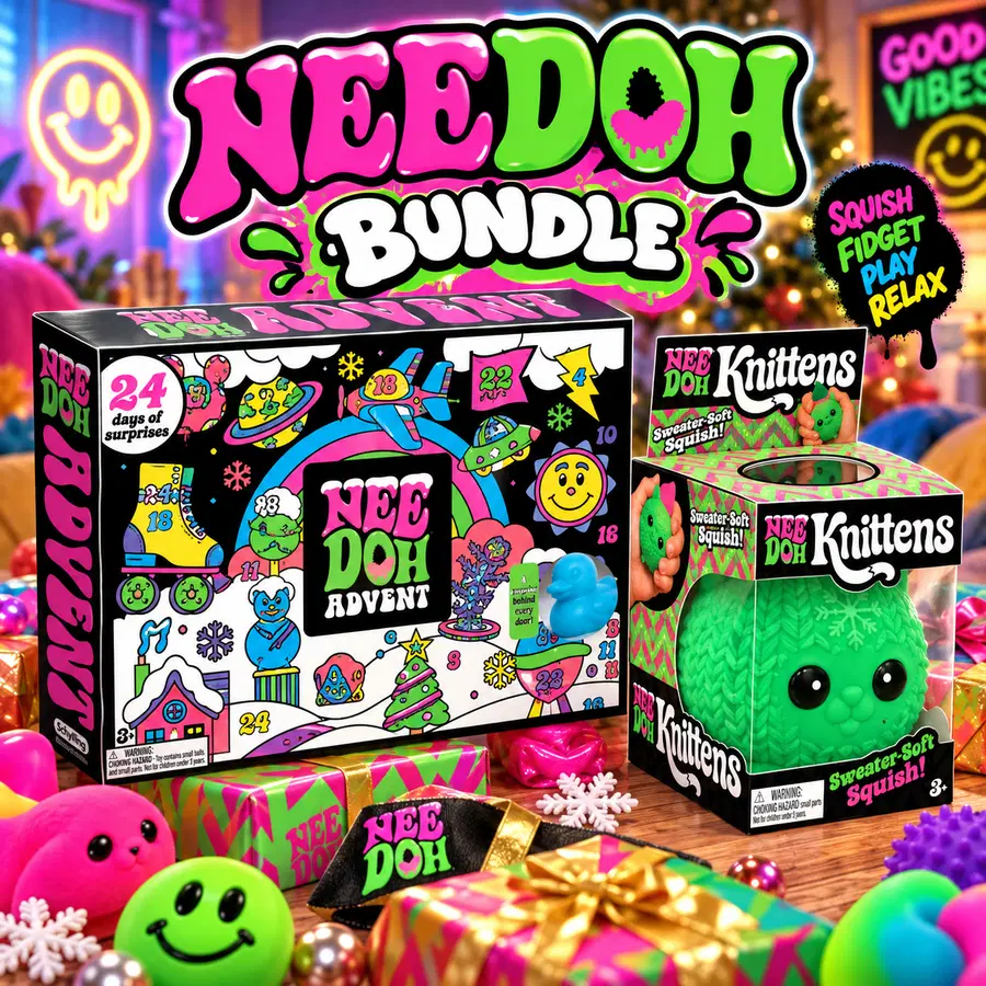 NEEDOH ADVENT CALENDER & GREEN KNITTEN BUNDLE - LOW ODDS!
