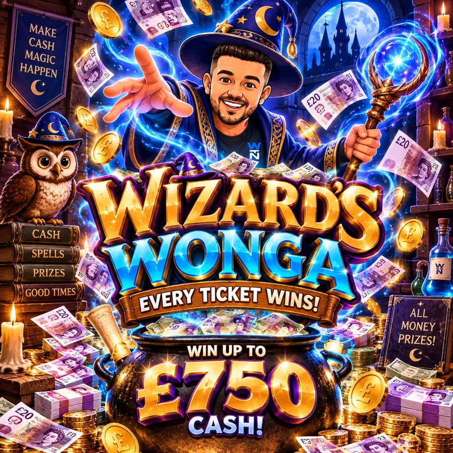 WIZZARDS WONGA - EVERY TICKET WINS