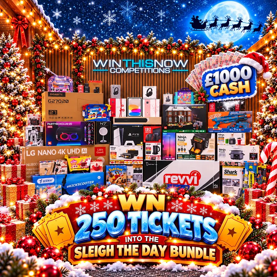 WIN 250 TICKETS INTO THE SLEIGH THE DAY BUNDLE