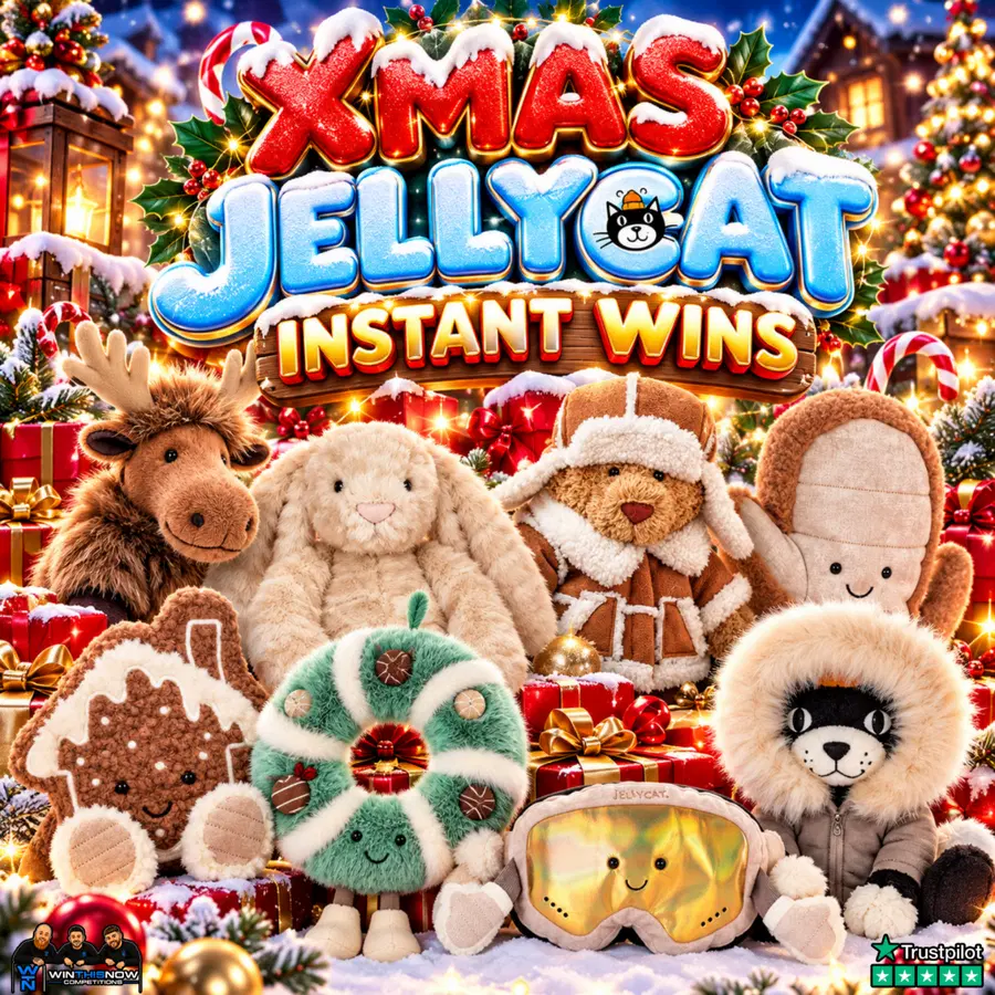 CHRISTMAS JELLYCAT INSTANT WINS