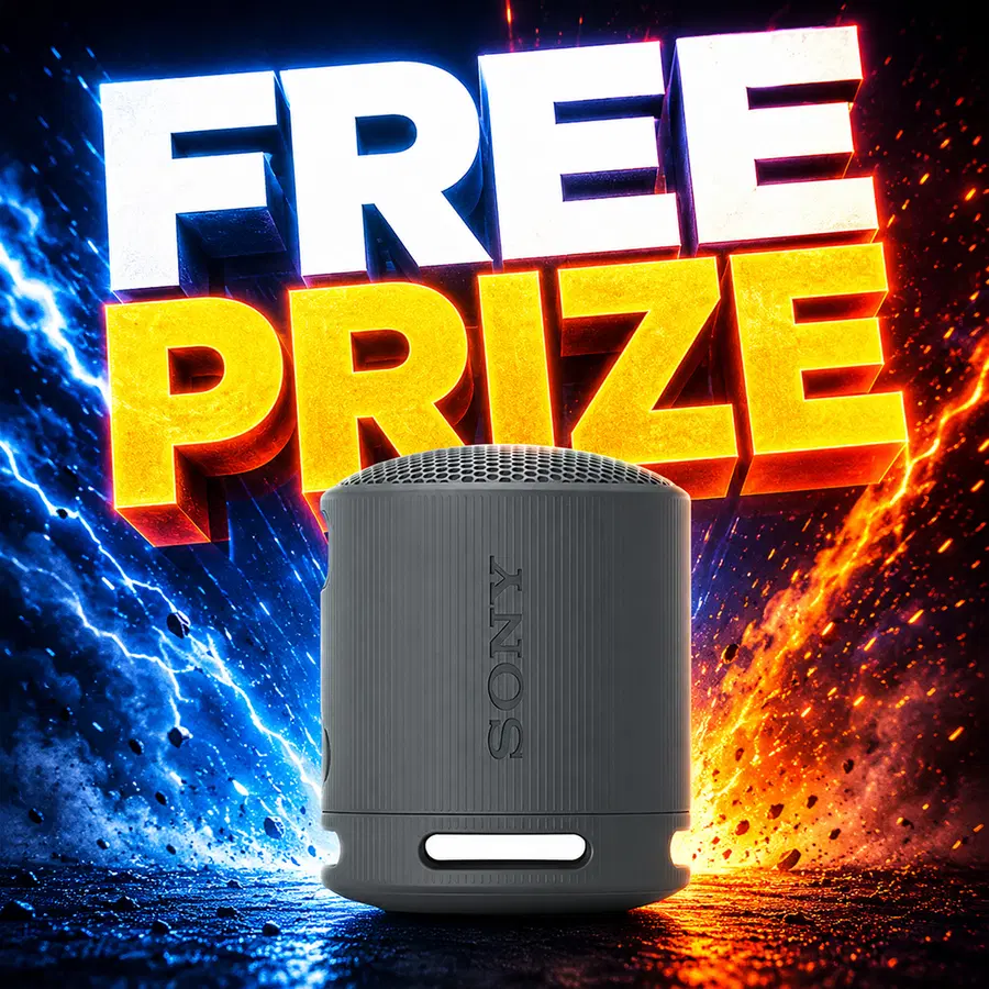 FREE PRIZE: Sony SRS-XB100 Portable Bluetooth Speaker