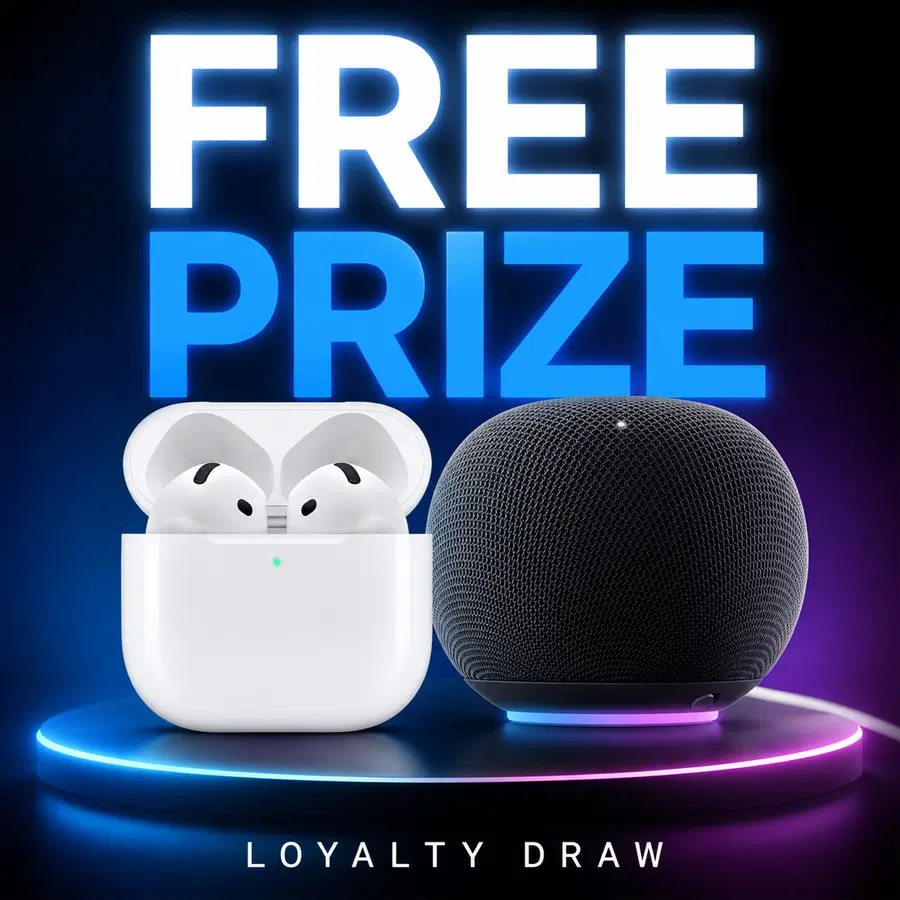 FREE Prize: Apple HomePod & AirPod bundle