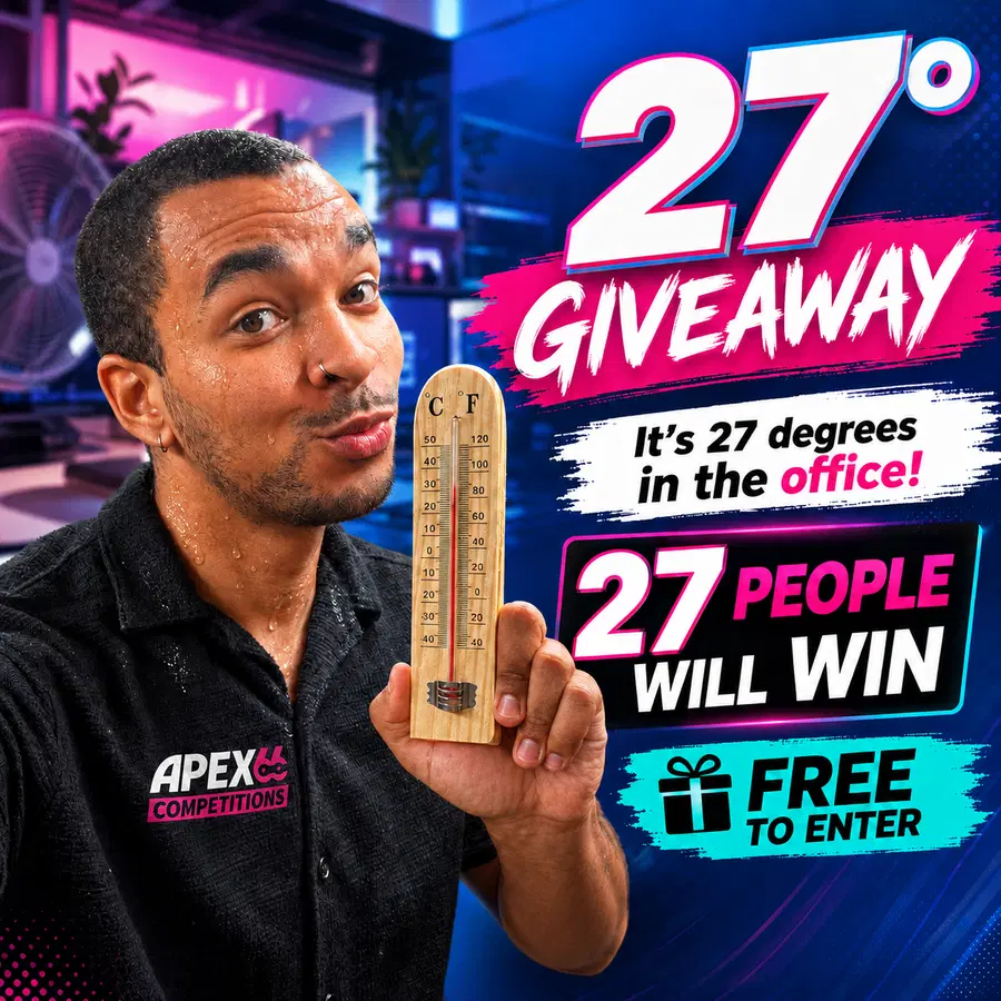 FREE Prize: 27 Winners of £25