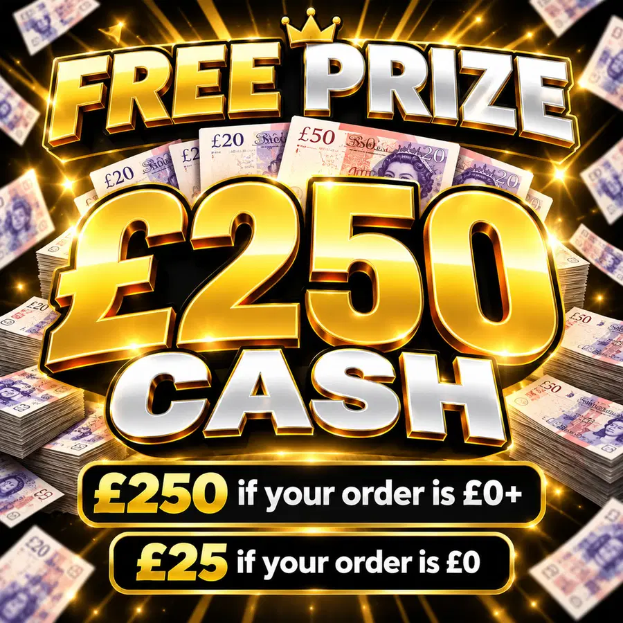 FREE Prize: £250 Cash