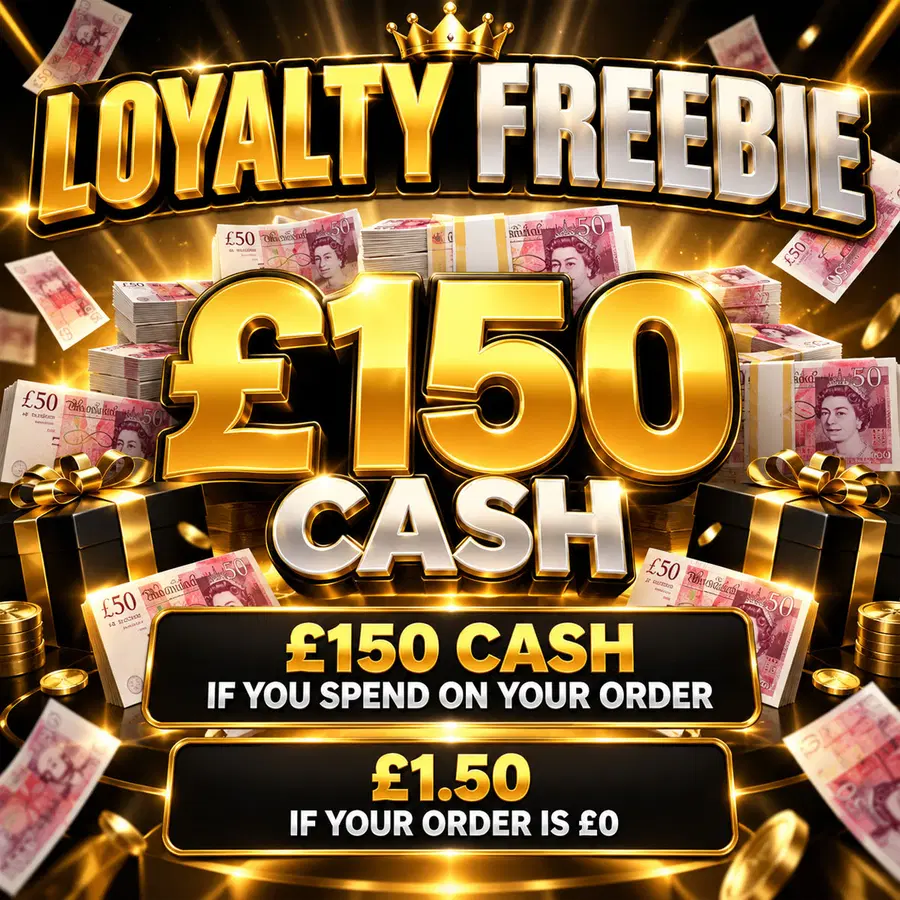 Loyalty Freebie: £150 Cash