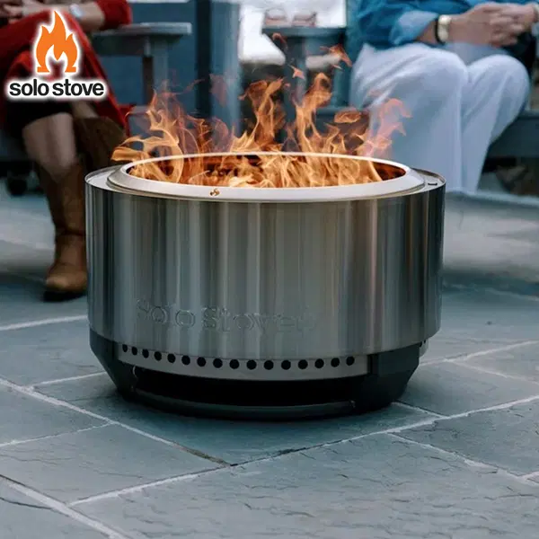 Solo Stove Summit 24 Smokeless Stainless Steel Firepit & Stand