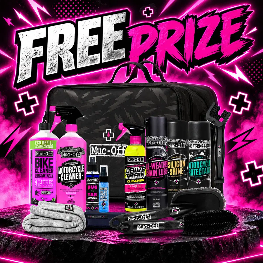 FREE PRIZE: Muc-Off Valet Bag Ultimate Moto Kit