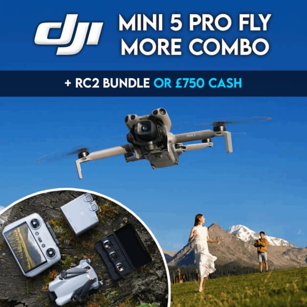 DJI Mini Pro 5 + FlyMore Combo + RC2 Or £750 Cash