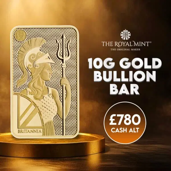 10g Gold Bar Or £780 Cash