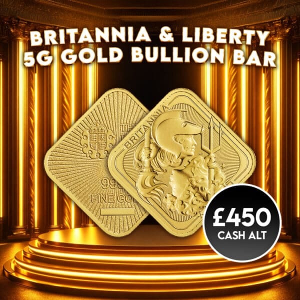 Britannia 5g Gold Bullion Bar Or £450 Cash