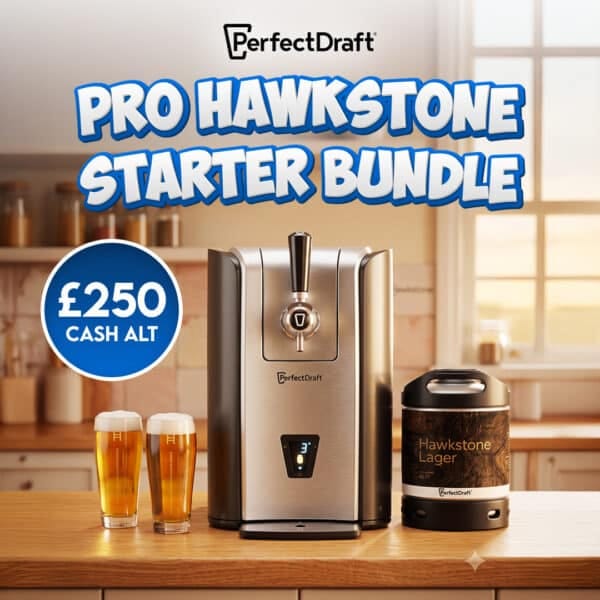 PerfectDraft Pro Hawkstone Lager Starter Bundle or £250 Cash