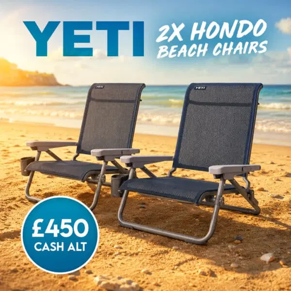 2 x Yeti Hondo Beach Chair Or £450 Cash