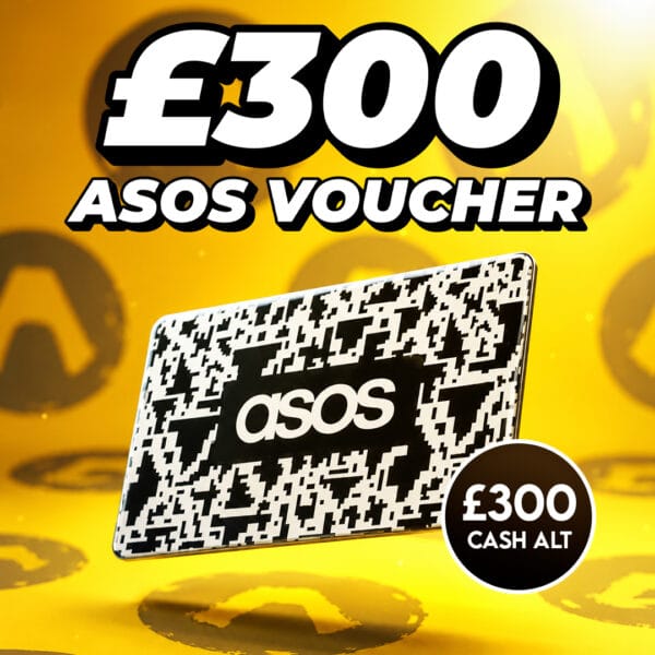 £300 ASOS Voucher Or £300 Cash
