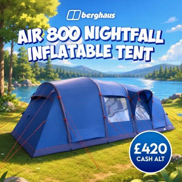 Berghaus Air 800 Nightfall Inflatable Tent Or £420 Cash