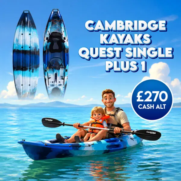 Cambridge Kayaks Quest Single Plus 1 Sit On Top Kayak Or £270 Cash