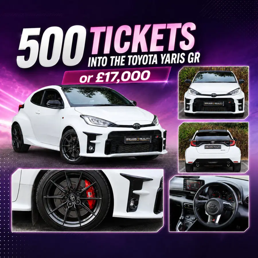 500 Tickets Into The Toyota Yaris GR or £17,000 #2