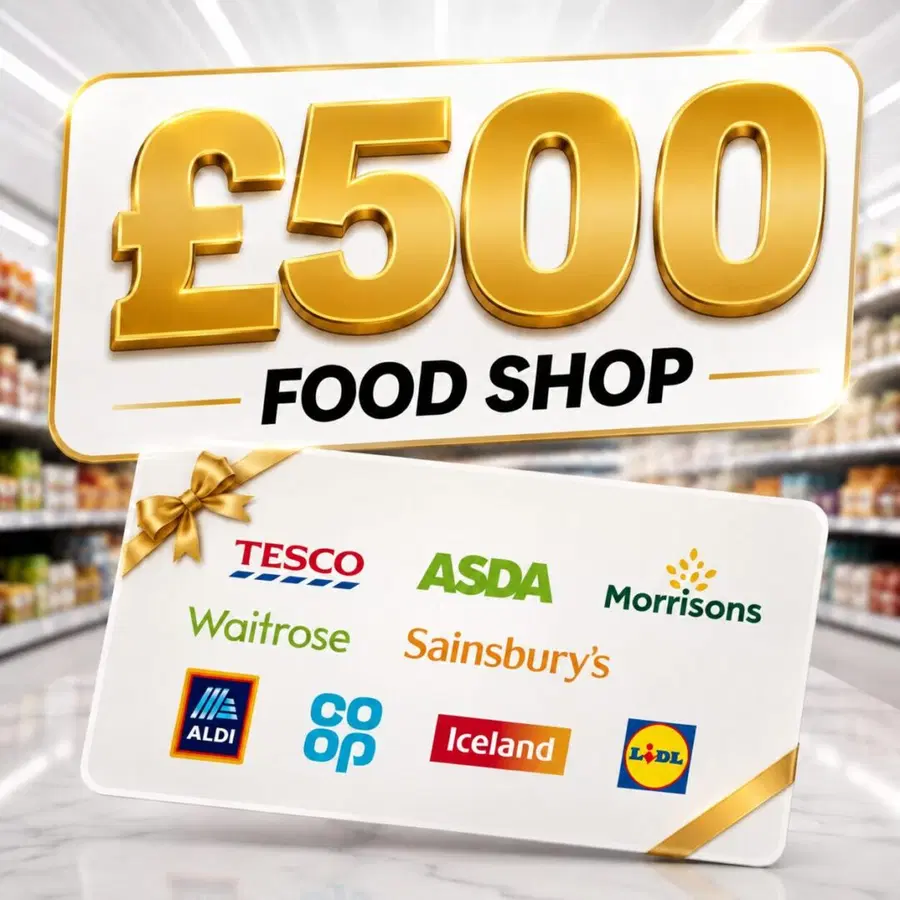 £500 Food Shop | Winners Choice