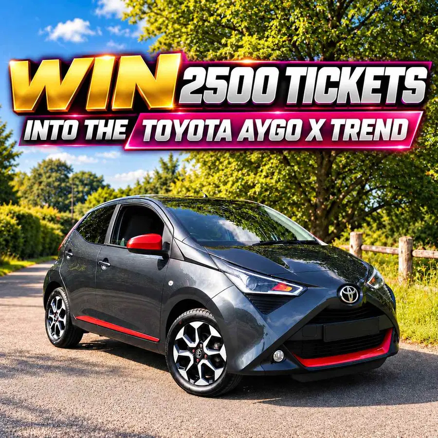 2500 Extra Tickets into the Toyota Aygo X Trend