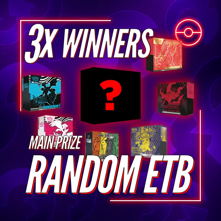 *LOW ODDS* 3x Winners – Random Pokémon Elite Trainer Box #52