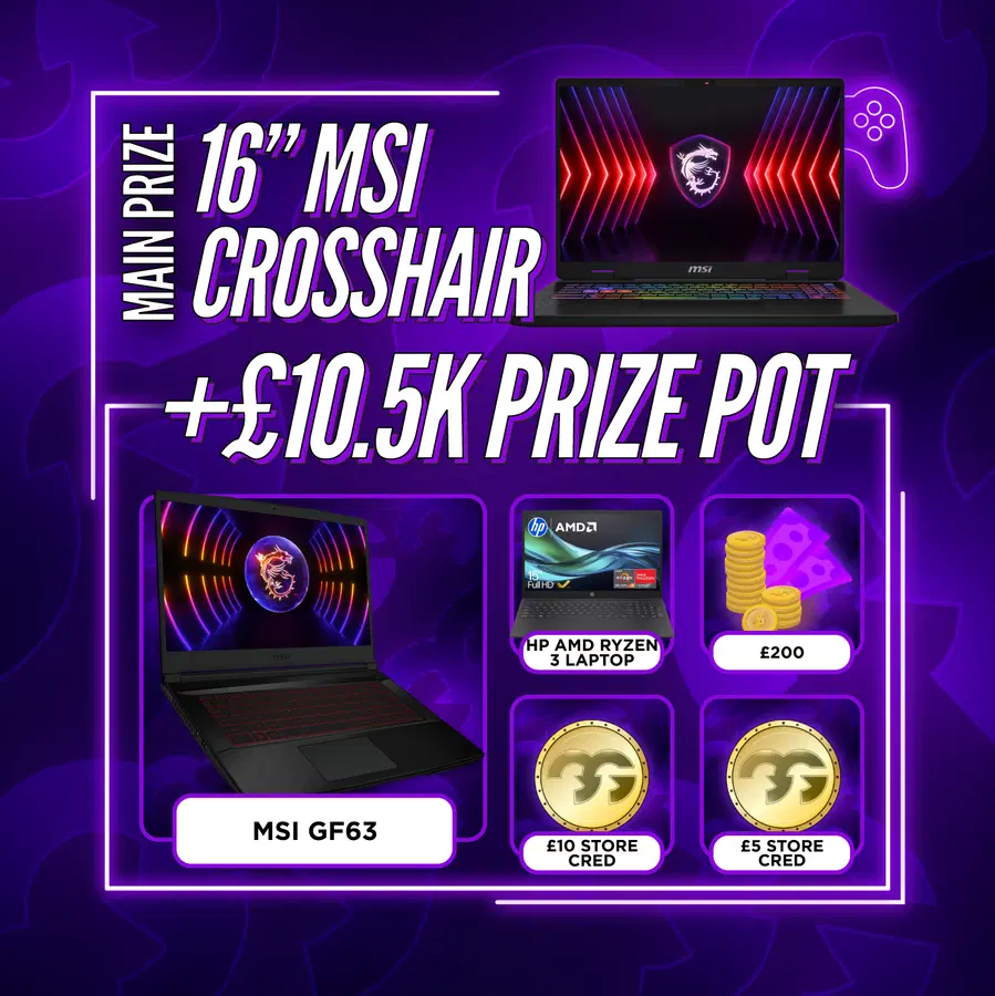 MSI Crosshair 16 Inch Gaming Laptop + Instant Wins #29
