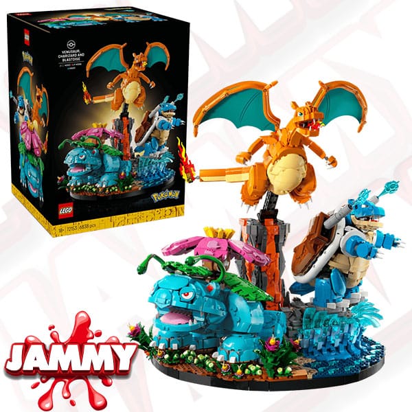 NEW LEGO POKEMON VENUSAUR, CHARIZARD & BLATOISE or £580 CASH!