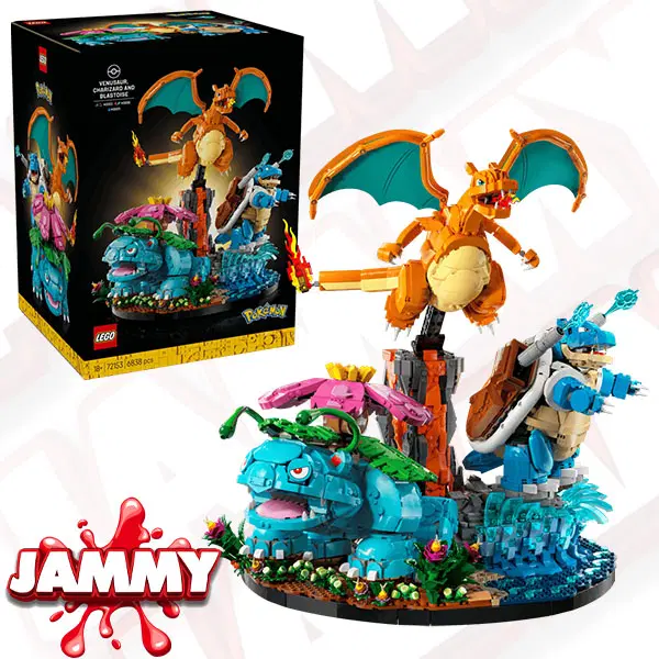 LEGO POKEMON VENUSAUR, CHARIZARD & BLASTOISE or £580 CASH!