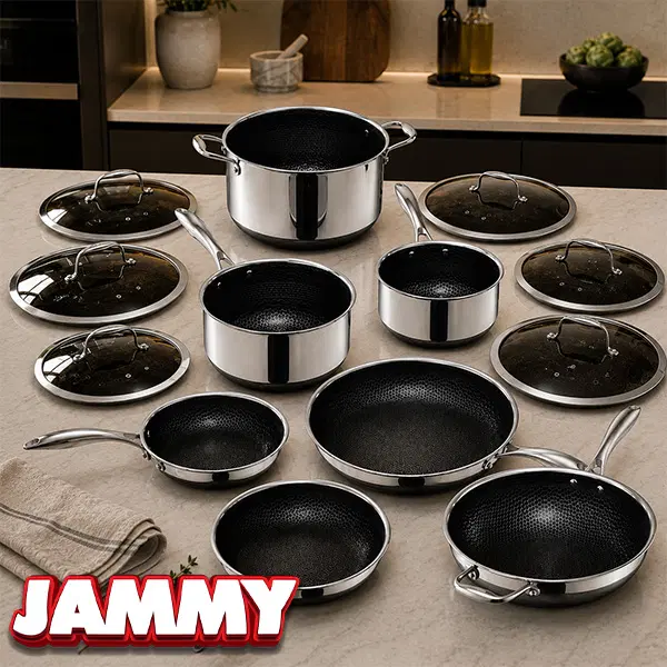 HEXCLAD HYBRID 13 PIECE BUNDLE or £750 CASH!