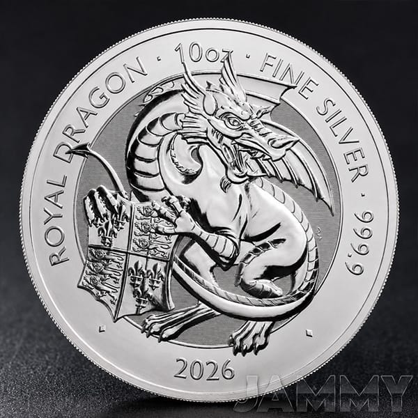 ROYAL MINT 10oz SILVER BULLION COIN or £670 INSTANT CASH!