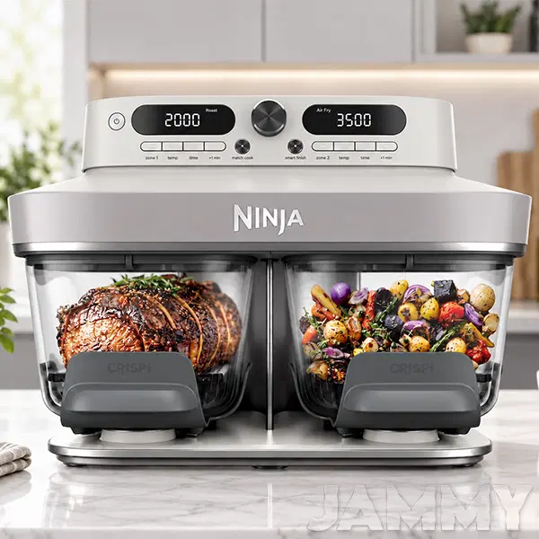 NINJA CRISPi DUAL ZONE GLASS AIR FRYER or £300 CASH!