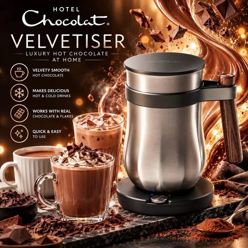 HOTEL CHOCOLAT’S VELVETISER or £120 CASH!