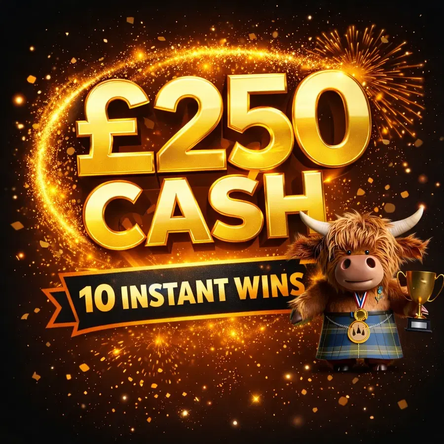 MEGA LOW ODDS – £250 CASH Plus 10 Awesome Instant Wins #2