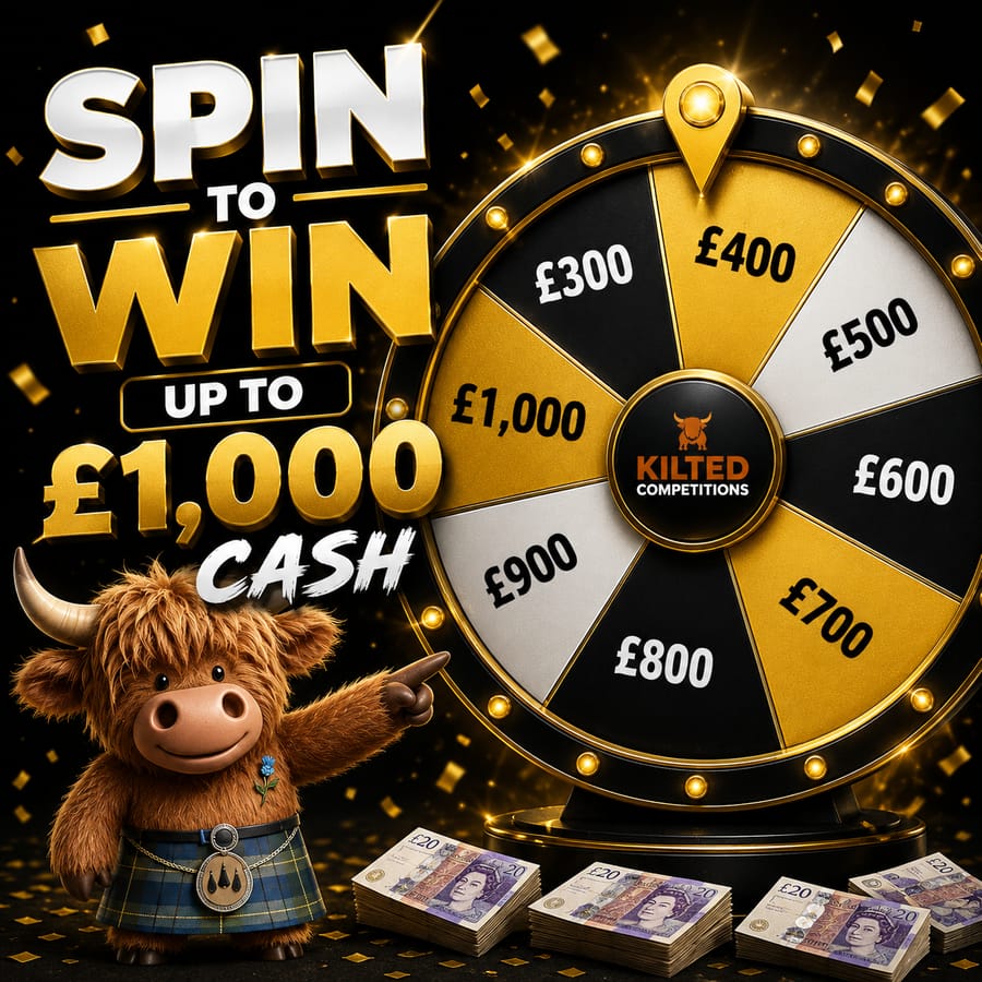 Spin to Win Up To £1,000 Cash