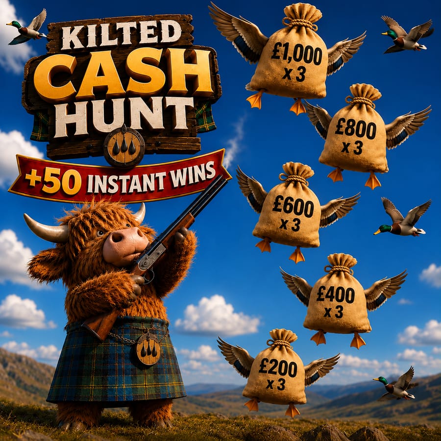 Kilted Cash Hunt + 50 Instant Wins #2