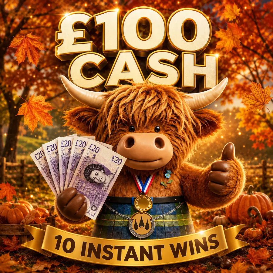 £100 Cash + 10 x £50 Instant Wins