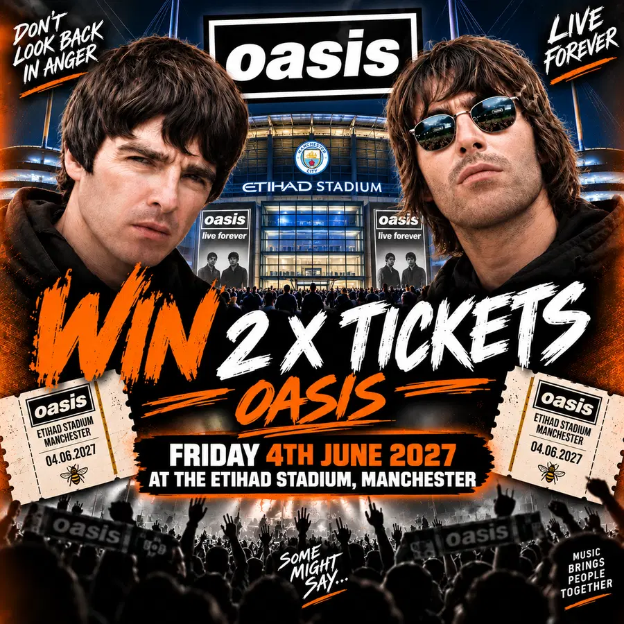 WIN 2 x Oasis Tickets – Etihad, Manchester!