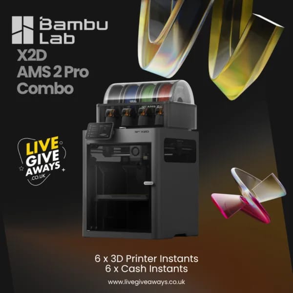 LATEST Bambu Labs X2D with AMS 2 Pro Combo + 6 x Lucky Number A2L AMS/Centauri Carbon 2 Combo 3D Printers & 6 x Cash Instants! 🧩