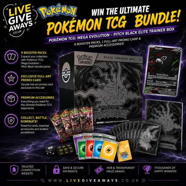 Pokémon TCG: Mega Evolution – Pitch Black Elite Trainer Box