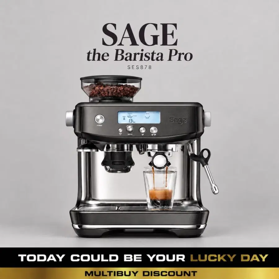 SAGE the Barista Pro Bean to Cup Coffee Machine