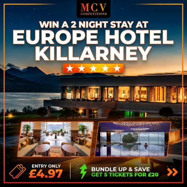 2 NIGHT SPA ESCAPE 5* EUROPE HOTEL KILLARNEY