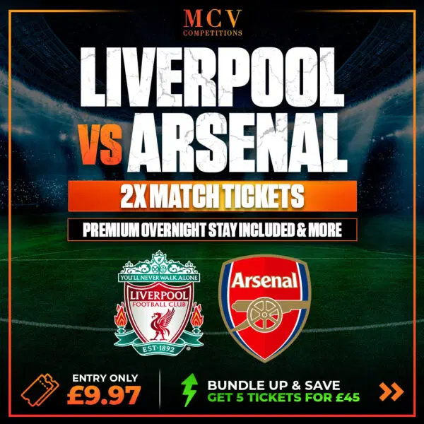 LIVERPOOL V ARSENAL BRODIES SPORTS BAR PACKAGE