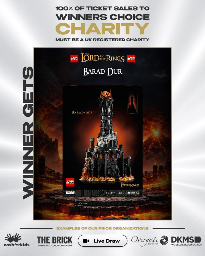 LEGO Barad Dur – 100% of Ticket Sales to Winners Choice of Charity