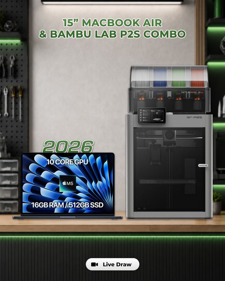2026 15” MacBook Air & Bambu Lab P2S Combo