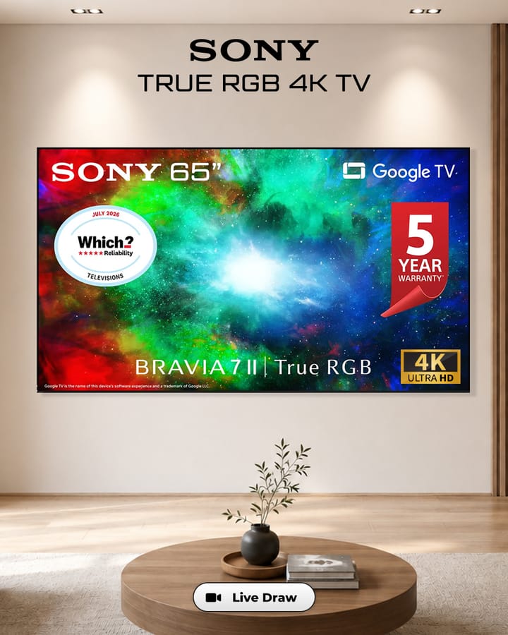 2026 65” Sony Bravia 7 II True RGB 4K TV