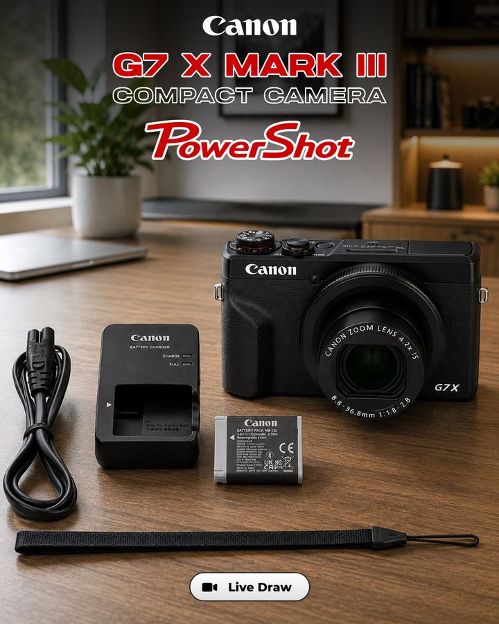 Canon PowerShot G7 X Mark III Compact Camera (Black)