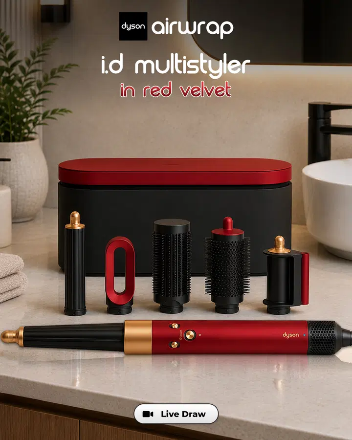 Dyson Airwrap i.d Multistyler in Red Velvet