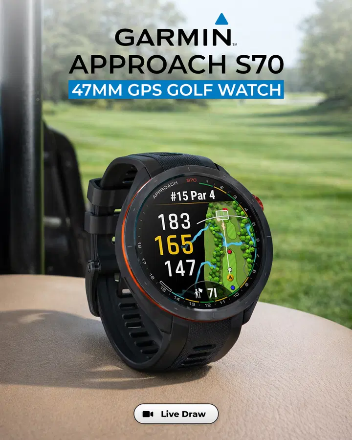 Garmin Approach S70 47mm GPS Golf Watch