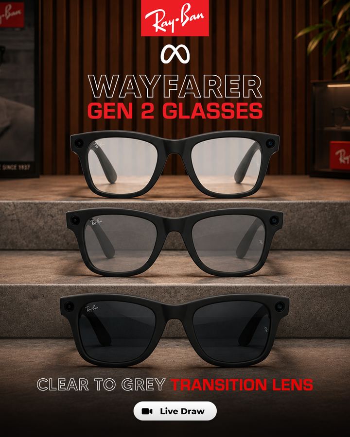 Meta Ray-Ban Wayfarer Gen 2 Glasses, Matte Black